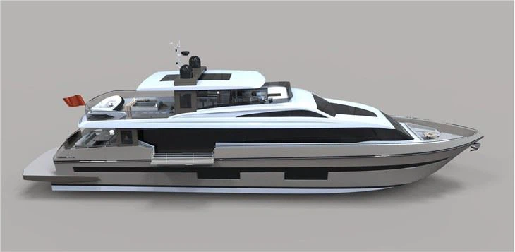 Kapal layar mewah 110 'Super Mega